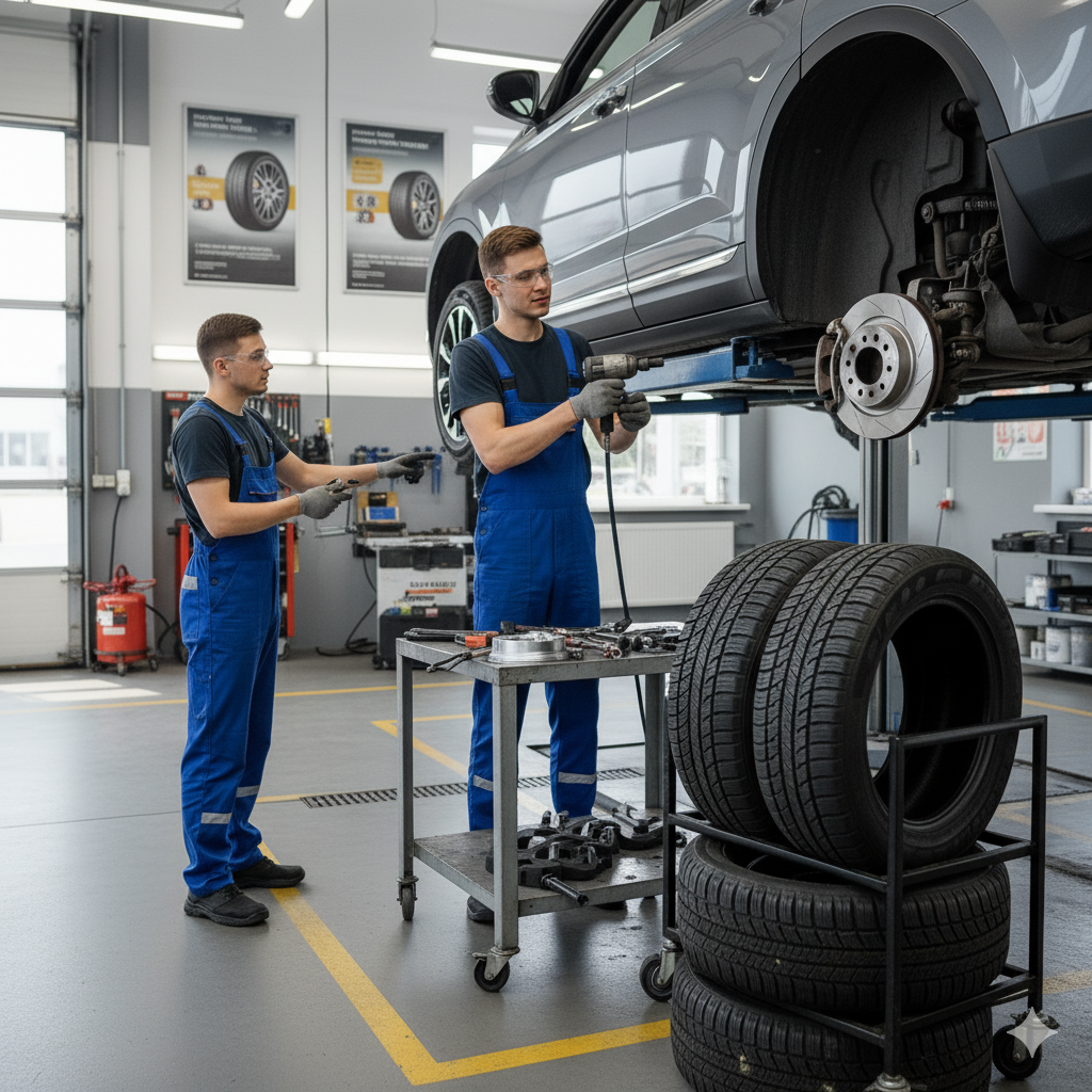 Serwis układu hamulcowego Warszawa - wymiana klocków i tarcz hamulcowych w warsztacie Bosch Alpacar